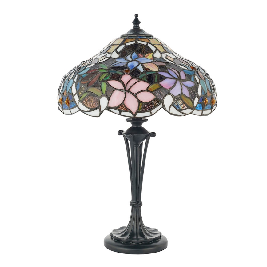Endon 64327 - Stolní lampa Tiffany SULLIVAN 2xE14/40W/230V pr. 30 cm