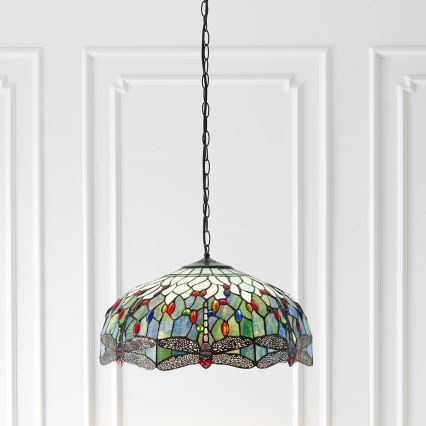 Endon 66148 - Lustr na řetězu DRAGONFLY 3xE27/60W/230V pr. 50 cm
