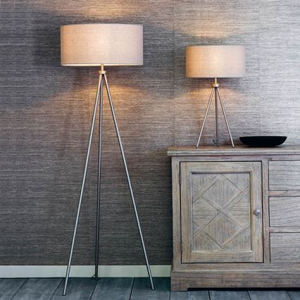 Endon 66986 - Stolní lampa TRI 1xE27/40W/230V mosaz/béžová
