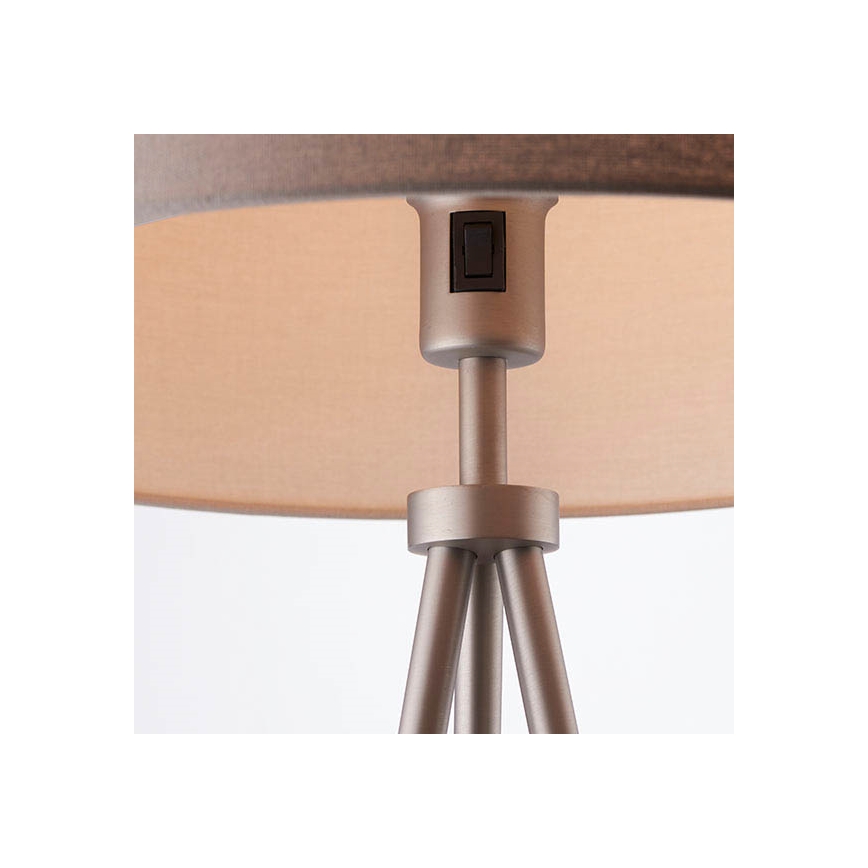 Endon 66987 - Stojací lampa TRI 1xE27/60W/230V béžová