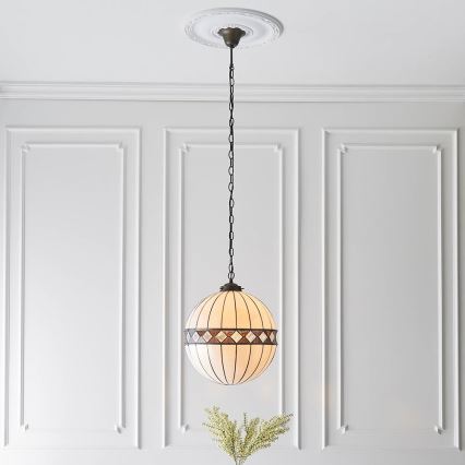 Endon 67045 - Lustr na řetězu FARGO 1xE27/60W/230V pr. 40 cm
