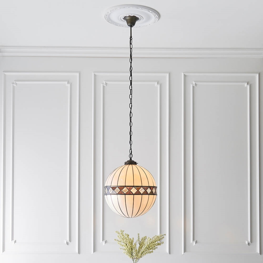 Endon 67045 - Lustr na řetězu FARGO 1xE27/60W/230V pr. 40 cm
