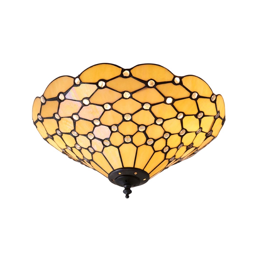 Endon 70242 - Stropní svítidlo PEARL 2xE27/60W/230V pr. 37 cm