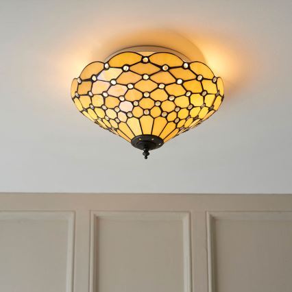 Endon 70242 - Stropní svítidlo PEARL 2xE27/60W/230V pr. 37 cm