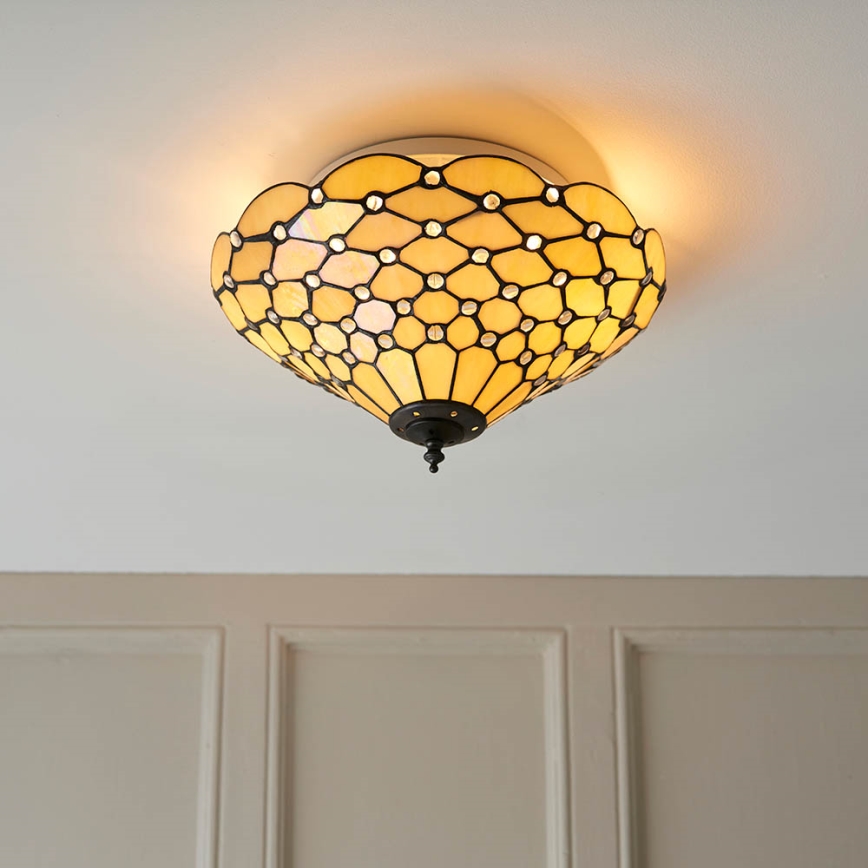 Endon 70242 - Stropní svítidlo PEARL 2xE27/60W/230V pr. 37 cm