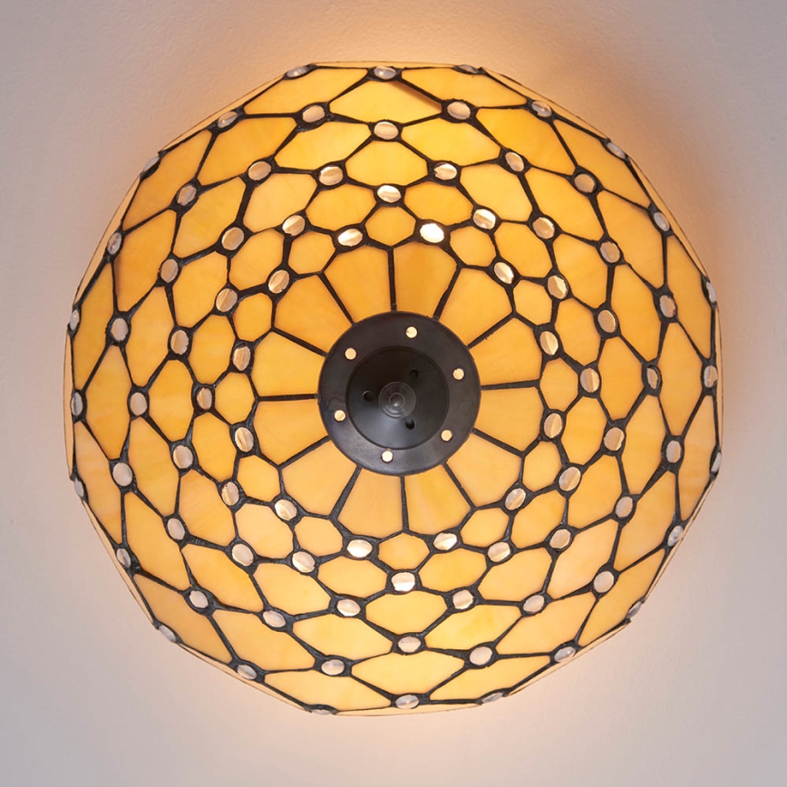 Endon 70242 - Stropní svítidlo PEARL 2xE27/60W/230V pr. 37 cm