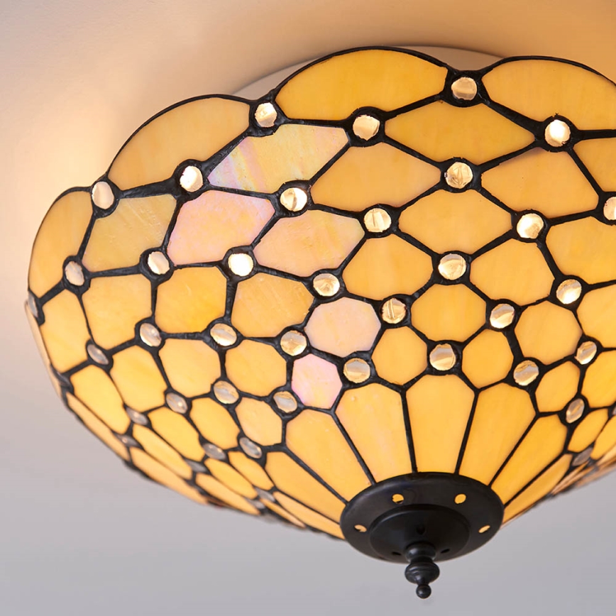 Endon 70242 - Stropní svítidlo PEARL 2xE27/60W/230V pr. 37 cm