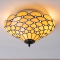 Endon 70242 - Stropní svítidlo Tiffany PEARL 2xE27/60W/230V pr. 37 cm