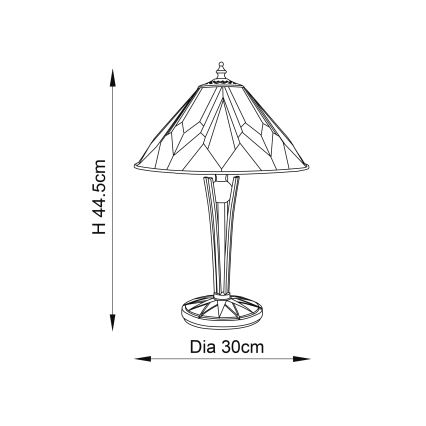 Endon 70365 - Stolní lampa ASTORIA 1xE14/40W/230V pr. 30 cm