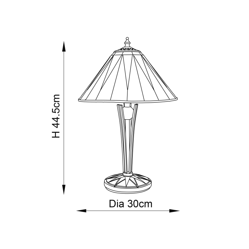 Endon 70367 - Stolní lampa DARK STAR 1xE14/40W/230V pr. 30 cm