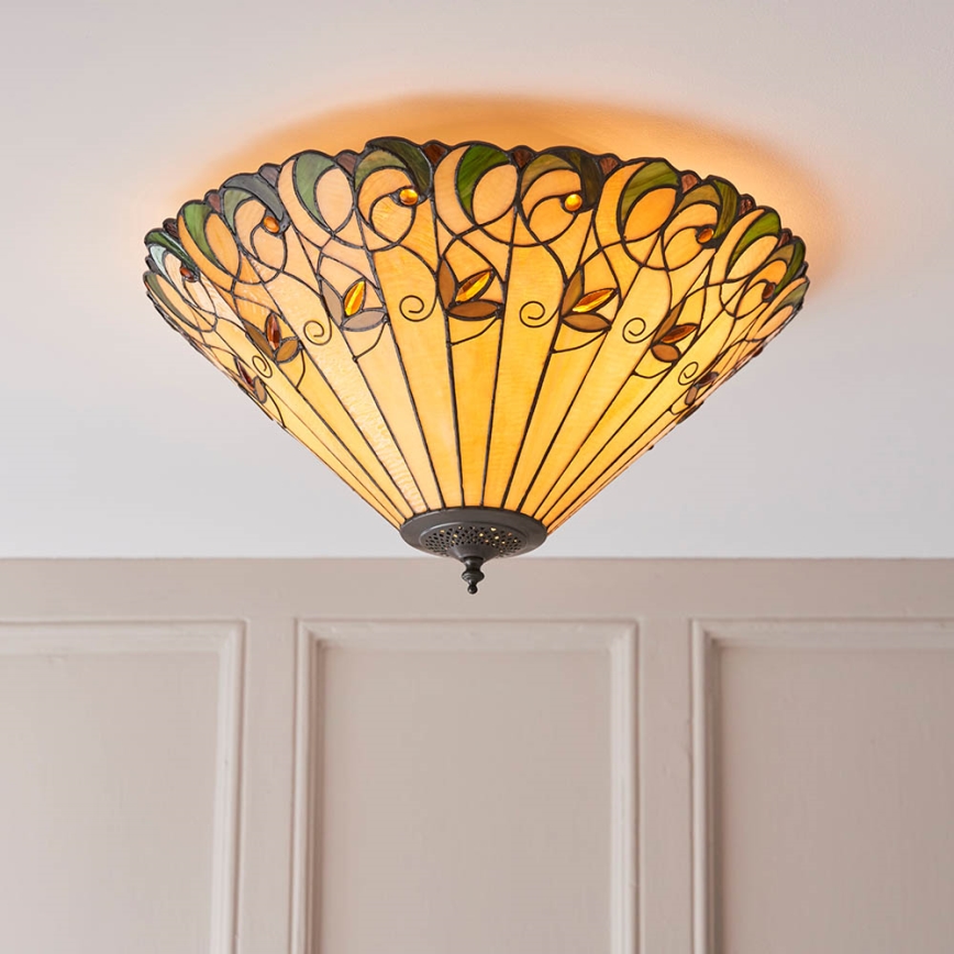 Endon 70706 - Stropní svítidlo JAMELIA 2xE27/60W/230V pr. 50 cm