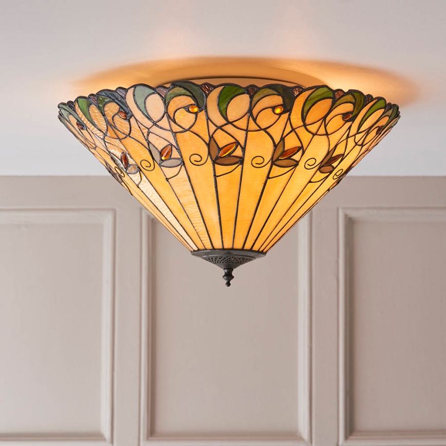 Endon 70706 - Stropní svítidlo JAMELIA 2xE27/60W/230V pr. 50 cm
