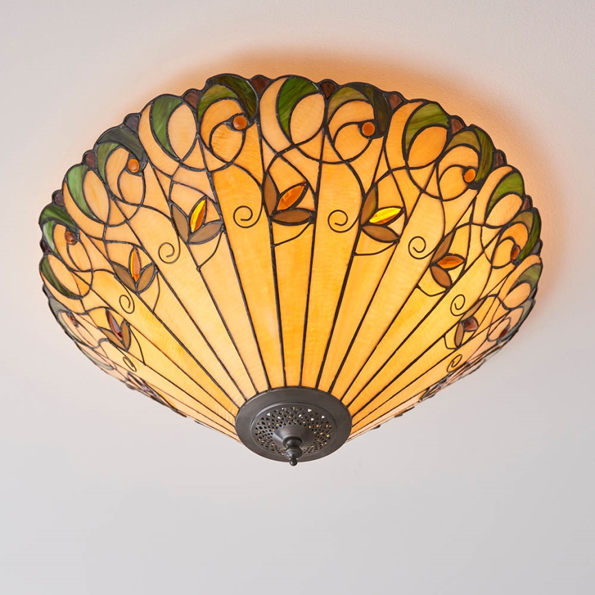 Endon 70706 - Stropní svítidlo JAMELIA 2xE27/60W/230V pr. 50 cm