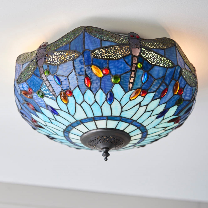 Endon 70722 - Stropní svítidlo DRAGONFLY 2xE27/60W/230V pr. 41 cm