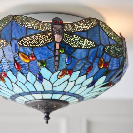 Endon 70722 - Stropní svítidlo DRAGONFLY 2xE27/60W/230V pr. 41 cm