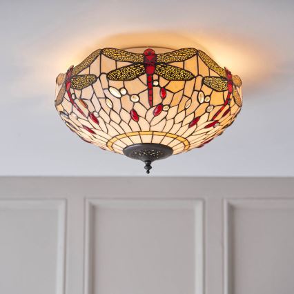 Endon 70723 - Stropní svítidlo DRAGONFLY 2xE27/60W/230V pr. 41 cm