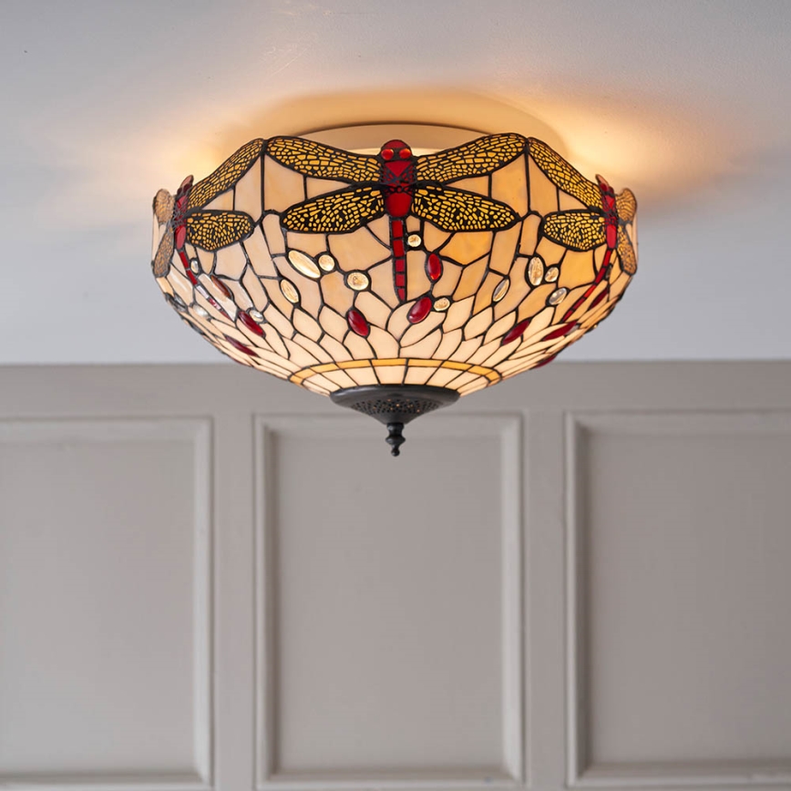 Endon 70723 - Stropní svítidlo DRAGONFLY 2xE27/60W/230V pr. 41 cm