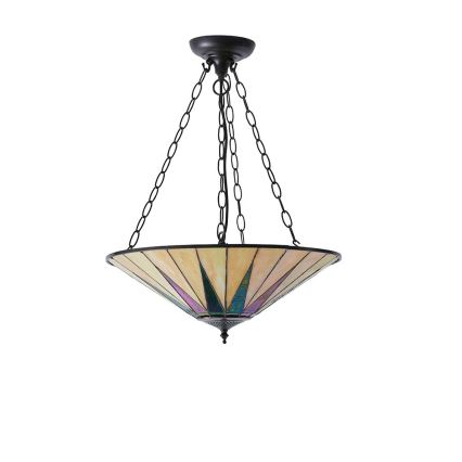 Endon 70754 - Lustr na řetězu DARK STAR 3xE27/60W/230V pr. 49 cm
