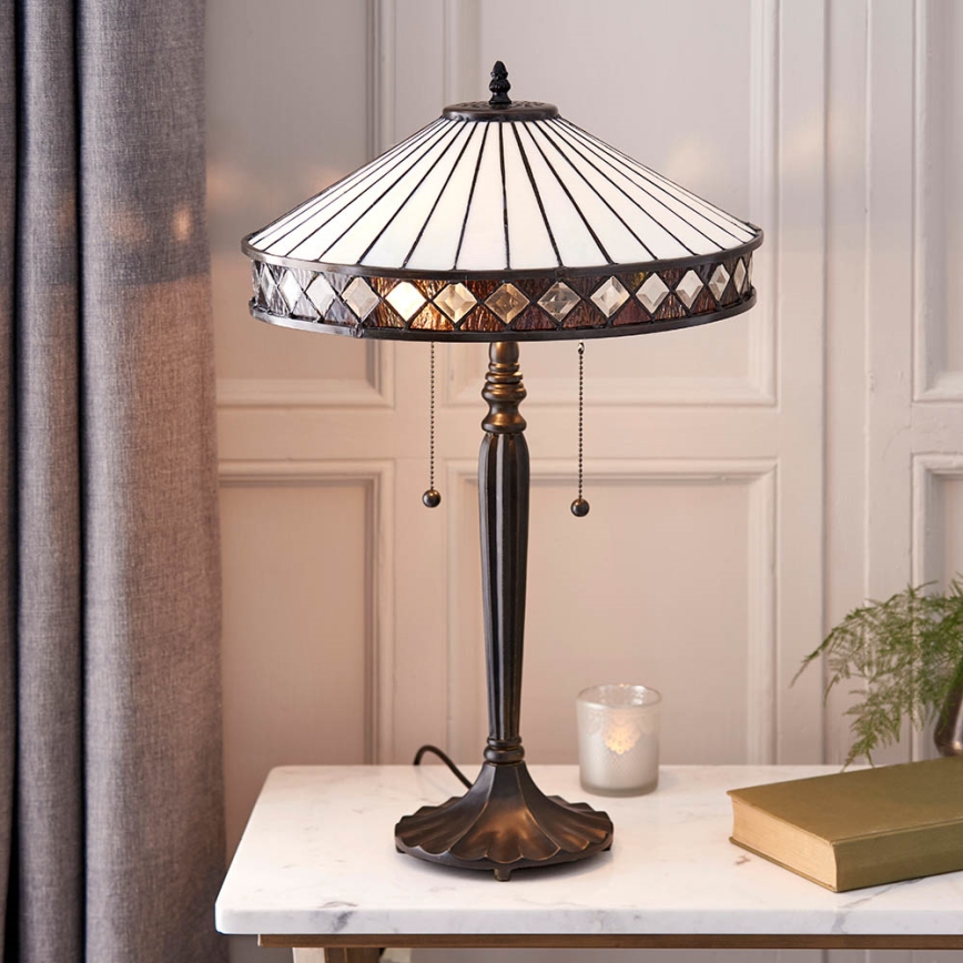 Endon 70935 - Stolní lampa FARGO 2xE27/60W/230V pr. 41,5 cm