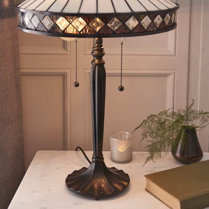 Endon 70935 - Stolní lampa FARGO 2xE27/60W/230V pr. 41,5 cm