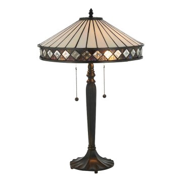 Endon 70935 - Stolní lampa Tiffany FARGO 2xE27/60W/230V pr. 41,5 cm
