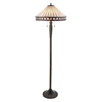 Endon 70936 - Stojací lampa Tiffany FARGO 2xE27/60W/230V pr. 50 cm