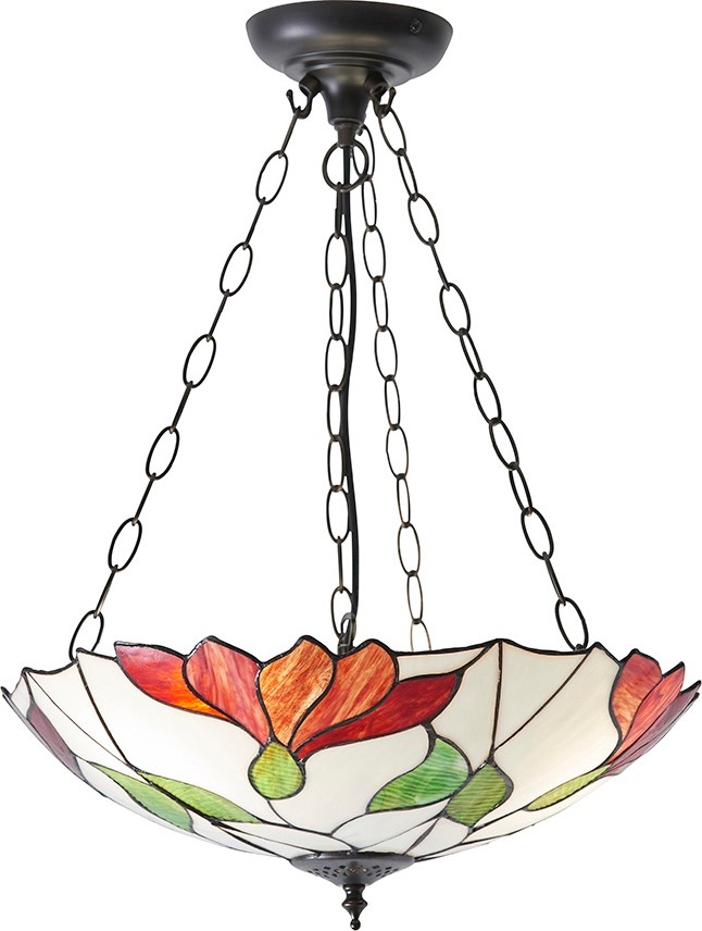 Endon 70946 - Lustr na řetězu BOTANICA 3xE27/60W/230V pr. 45 cm