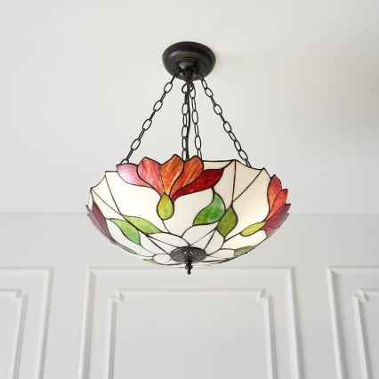 Endon 70946 - Lustr na řetězu BOTANICA 3xE27/60W/230V pr. 45 cm