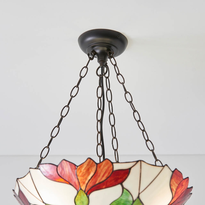 Endon 70946 - Lustr na řetězu BOTANICA 3xE27/60W/230V pr. 45 cm
