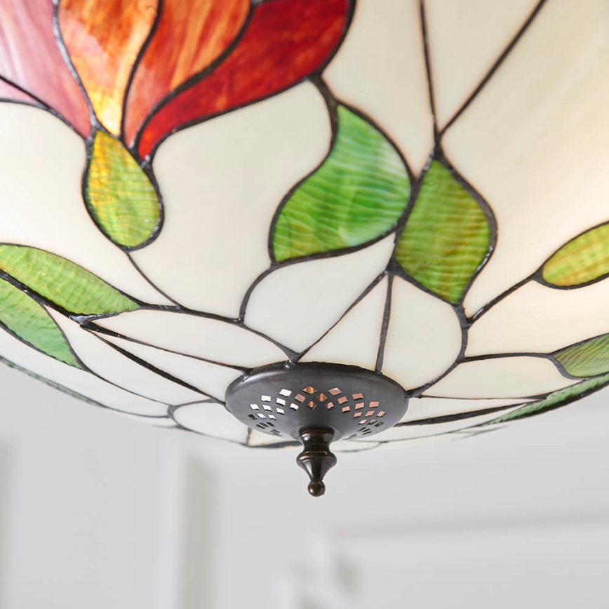 Endon 70946 - Lustr na řetězu BOTANICA 3xE27/60W/230V pr. 45 cm