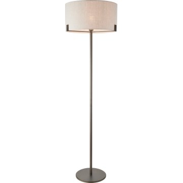 Endon 72634 - Stojací lampa HAYFIELD 1xE27/40W/230V hnědá/šedá