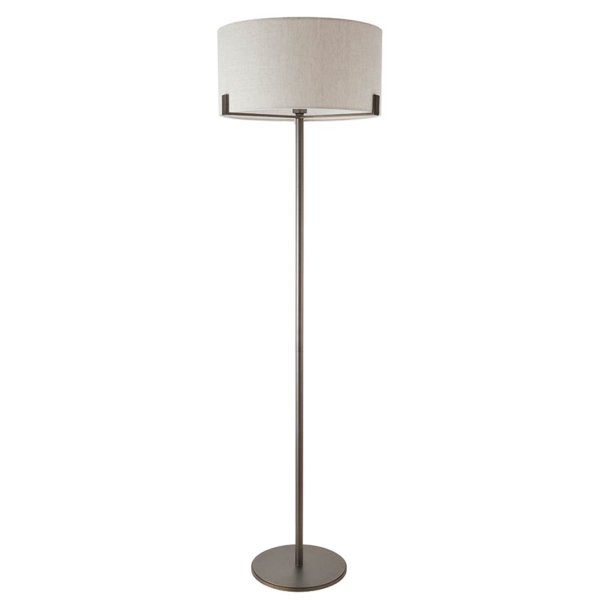 Endon 72634 - Stojací lampa HAYFIELD 1xE27/40W/230V hnědá/šedá