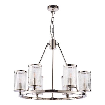Endon 74128 - Lustr na řetězu EASTON 6xE14/6W/230V lesklý chrom