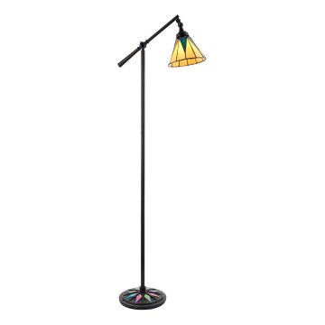 Endon 74355 - Stojací lampa Tiffany DARK STAR 1xE14/40W/230V