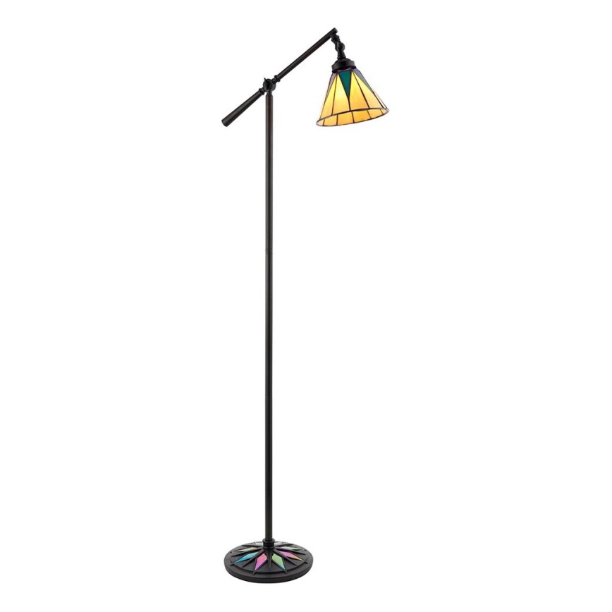 Endon 74355 - Stojací lampa Tiffany DARK STAR 1xE14/40W/230V