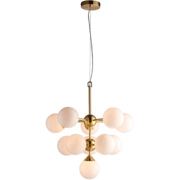 Endon 76500 - Lustr na lanku OSCAR 11xG9/18W/230V mosaz