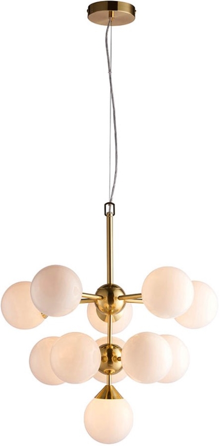 Endon 76500 - Lustr na lanku OSCAR 11xG9/18W/230V mosaz