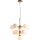 Endon 76500 - Lustr na lanku OSCAR 11xG9/18W/230V mosaz
