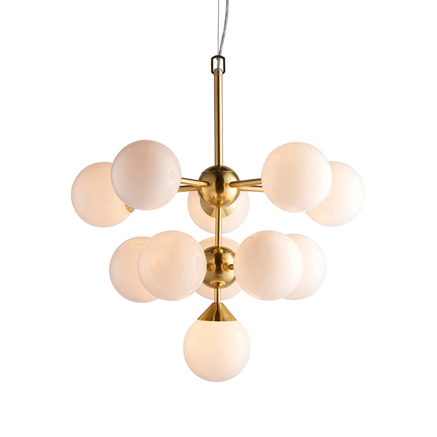 Endon 76500 - Lustr na lanku OSCAR 11xG9/18W/230V mosaz
