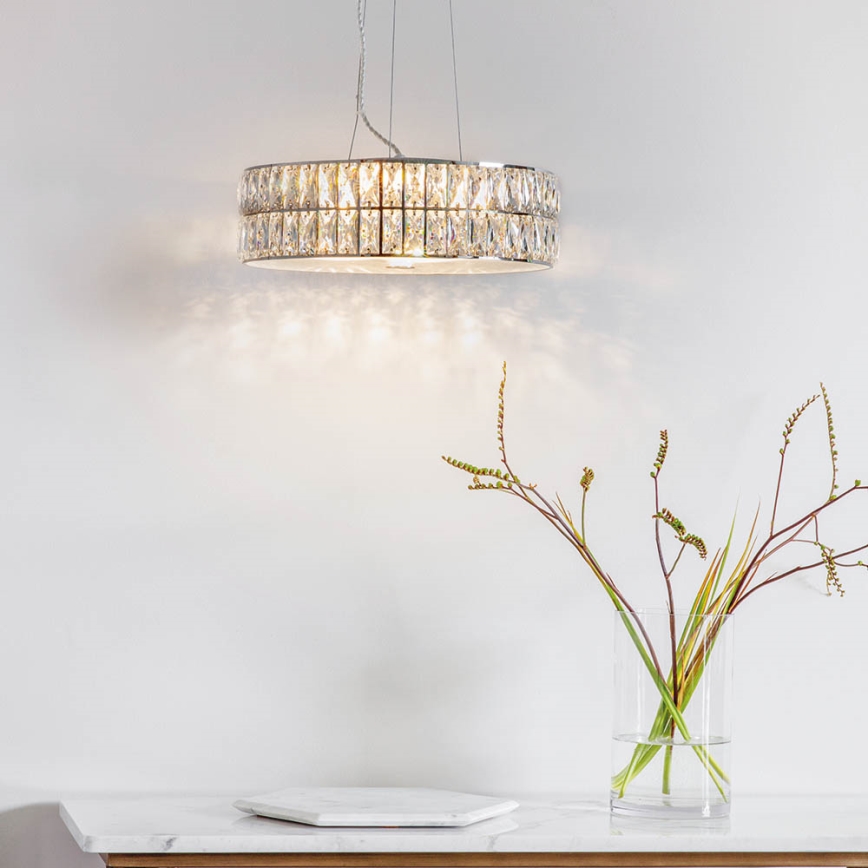 Endon 76513 - LED Lustr na lanku VERINA 5xLED/5W/230V lesklý chrom