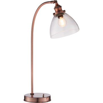 Endon 77861 - Stolní lampa HANSEN 1xE27/40W/230V měděná