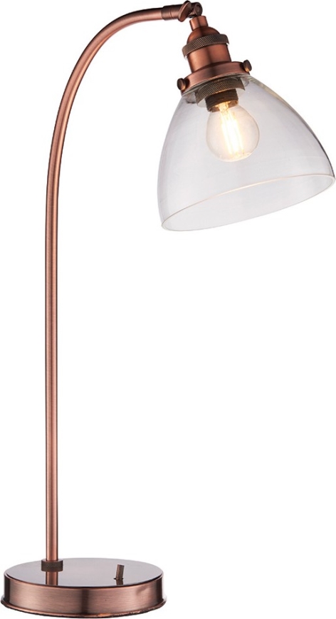 Endon 77861 - Stolní lampa HANSEN 1xE27/40W/230V měděná