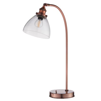 Endon 77861 - Stolní lampa HANSEN 1xE27/40W/230V měděná