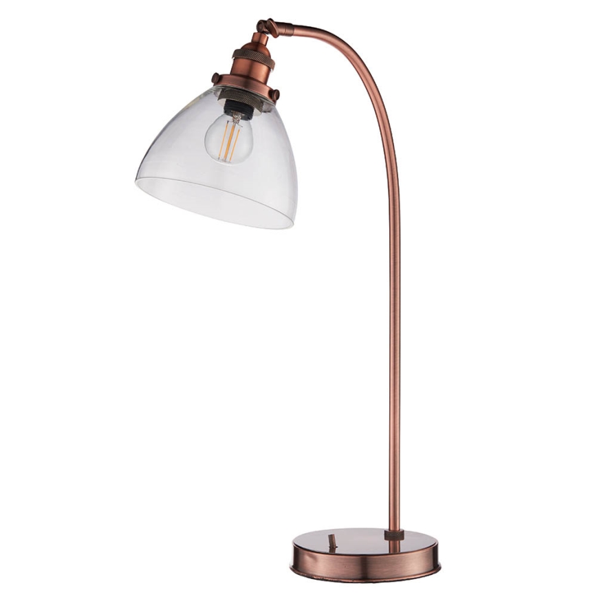 Endon 77861 - Stolní lampa HANSEN 1xE27/40W/230V měděná