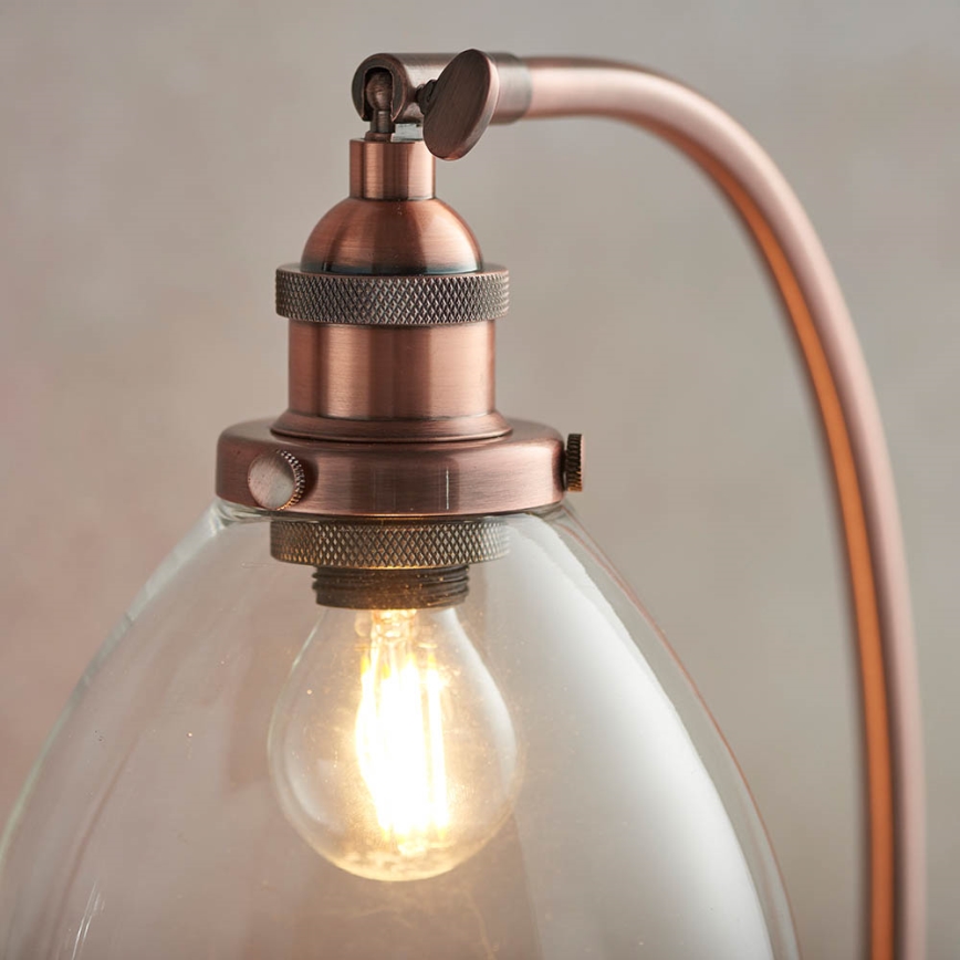 Endon 77861 - Stolní lampa HANSEN 1xE27/40W/230V měděná