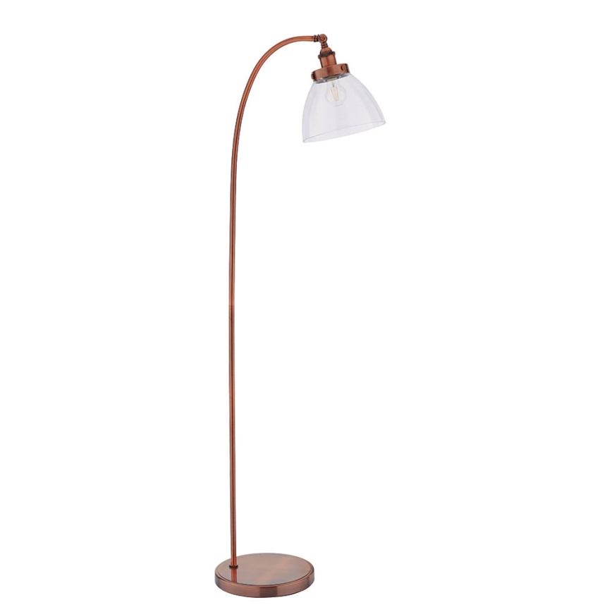 Endon 77862 - Stojací lampa HANSEN 1xE27/40W/230V měděná
