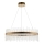 Endon 81908 - LED Stmívatelný lustr na lanku ADRIEL LED/58W/230V 3000K pr. 70 cm zlatá/čirá