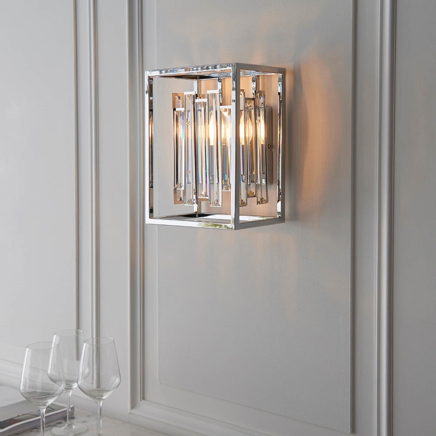 Endon 81932 - Nástěnné svítidlo ACADIA 1xE14/40W/230V lesklý chrom