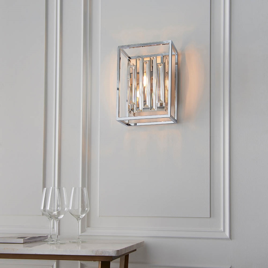 Endon 81932 - Nástěnné svítidlo ACADIA 1xE14/40W/230V lesklý chrom