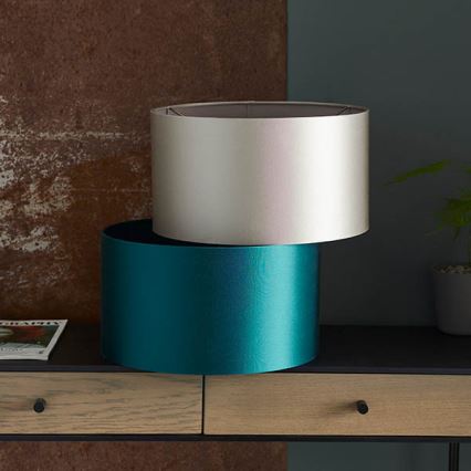 Endon 90024 - Náhradní stínidlo ke stolní lampě E27 pr. 38 cm šedá